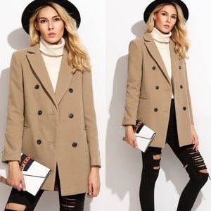 double-breasted pea coat